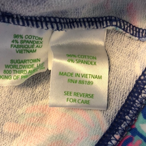 🌸 Lilly Pulitzer Reagan Zip Up Sweater Shirt XXS - Picture 7 of 9